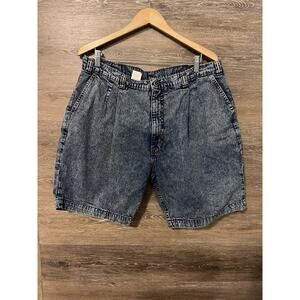 Levi's Levis Silvertab Baggy Black Acid Wash vtg Denim Jean Shorts Mens Sz 40